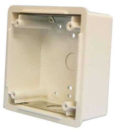 Wheelock Cooper WBB-W White Waterproof Back Box for Mounting Horn Strobes with Sturdy Cast Housing, Threaded Conduit Hole, and Knockout for Outdoor Applications at Amazon