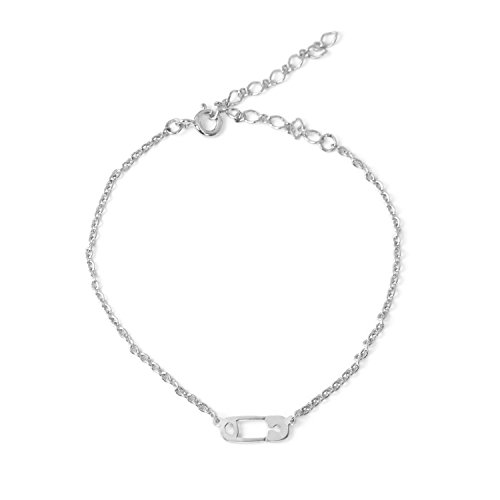 Deidreamers Sterling Silver Safety Pin Bracelet