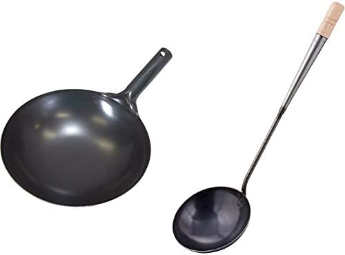 和平フレイズ フライパン 野菜炒め チャーハン 北京鍋 味道 27cm 鉄製 日本製 Ad 656 キッチンツール 中華料理 中華お玉 大 Ad 667 セット買い