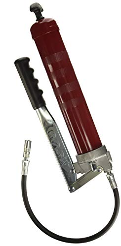 Alemite 500E Grease Gun, Develops up to 10,000 psi, Delivery 1 oz./21 Strokes, 16 oz. Bulk or 14 oz. Cartridge, 3-Way Loading