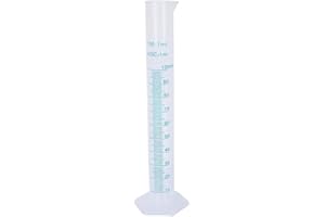 DWUWW Transparent 100ml Plastic Graduated Cylinder, Measuring Cylinder Set, Science Lab Cylinders, Lab Cylinders Glassware and Labware