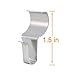 WishDirect Vinyl Siding Hooks (10 Pack), Heavy Duty Stainless Steel Low Profile No-Hole Hanger Hooks