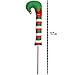 Gift Boutique Christmas Elf Leg Picks Plush Stuffed Feet with Elves Shoes Sticks with Jingle Bells Red, Green and White Colors Set of 3 Tree Ornament Decorations