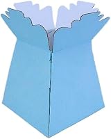 Larryroo Glossy Vibrant Bouquet Box Light Blue 24.5cm Tall 18x18cm view 2