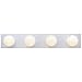 Westinghouse Lighting 6659500 Traditional Four-Light Indoor Vanity Light Fixture, White Finish