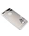 iPhone 7 Plus case, Luxury Back Mirror Clear Slim TPU Bumper Shock-Absorption Anti-Scratch Protective Case Cover Bright Reflection Cute and Elegant for Apple iPhone 7 Plus (2016)- Silver