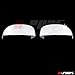 A-PADS Compatible with(Just overlay Stick on, NOT for SNAP IN Replacement) 2 Chrome Top Mirror Covers for GMC SIERRA, DENALI, & YUKON 07-2013 / Chevy SUBURBAN 07-2014 SILVERADO 2007-2013 TAHOE 07-14