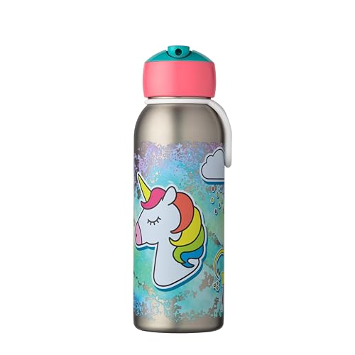 Mepal - Insulated Bottle Flip-up Campus - Insulated Drinking Bottles For Children - Stainless Steel Drinking Bottle - 9 Hours Hot & 12 Hours Cold - BPA-free - 350 ml - Unicorn
