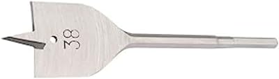 Draper Expert 38.0mm Flat Wood Bit 38 mm Blue