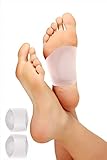 Gel Arch Support 2 Pieces - Soft Sleeves Cushion Elastic Silicone Band Fast Pain Relief for Flat Foot Plantar Fasciitis Heel Spurs Fallen and High Arches for Women & Men (Large W 7.5-13/ M 5.5-11)
