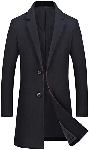 Men's Classic Single Breasted Wool Walker Coat Stylish Jacket 101219