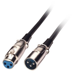 LINDY 3m XLR Cable - Male to Female Black