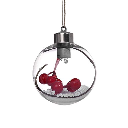 Buyeverything LED Christmas Tree Ornaments Door Wall Hanging Xmas Decoration Balls Snowflakes Tree Topper Pendant Tag Decors Party Supplies DIY Craft for Wedding Home Gifts -No.11 (B)
