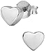 Hypoallergenic Sterling Silver Little Heart Stud Earrings for Kids (Nickel Free)