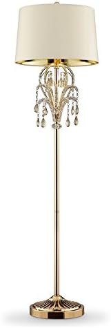 Ore International K-5151F 62" Amoruccio Crystal Gold Floor Lamp