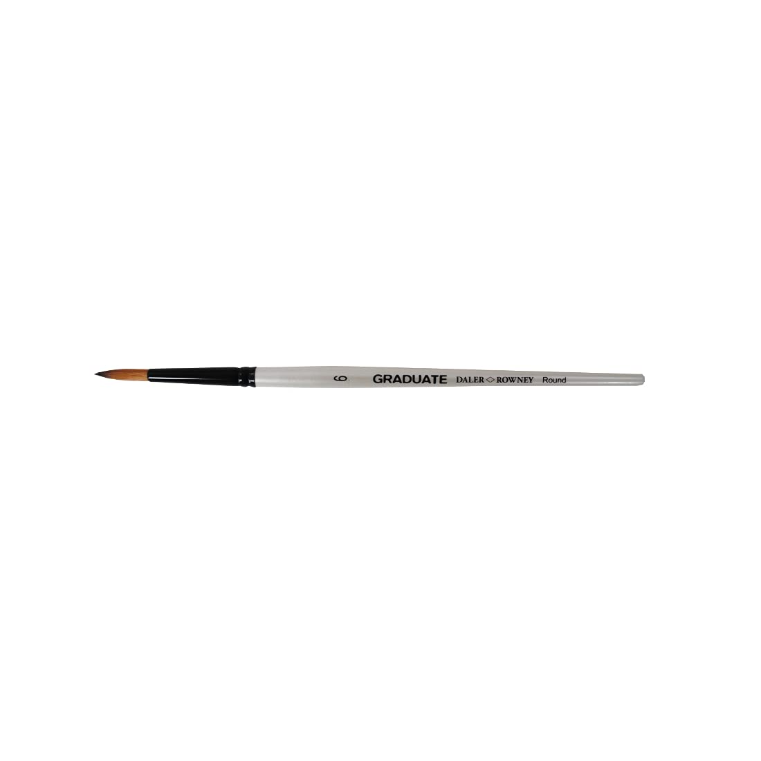 Daler-Rowney Graduate Multi-Technique Brush, Synthetic Hair, Short Handle, Round, 6