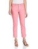 NYDJ Women's Petite Lisa Zipper Ankle Jeans, Flamingo, 8 Petite
