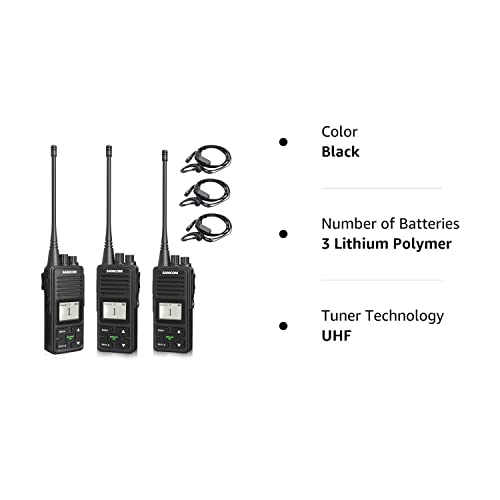 FPCN10A Two Way Radios Long Range 3000mAh Heavy Duty Walkie
