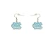 NCAA North Carolina Tar Heels Logo Dangler Earrings