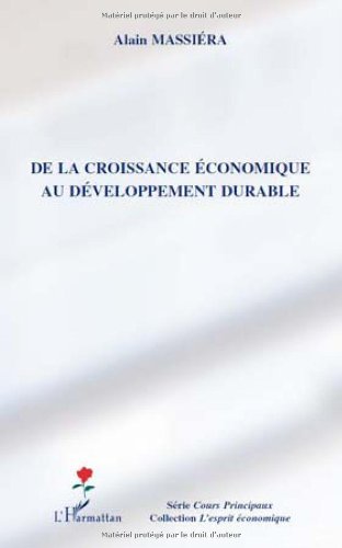 De la croissance économique au développement durable
