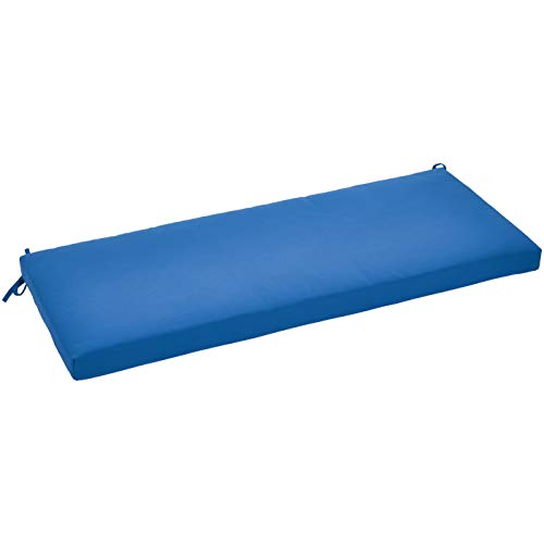 Amazon Basics Outdoor Patio Bench Cushion 45 x 18 x 2.5 Inches, Blue Pricepulse