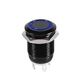 12V LED Power Switch Push Button Switch, 12mm
