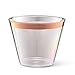 Rose Gold Plastic Cups | 9 oz 60-Count | Elegant Rose Gold Party Cup Set | Clear Plastic Cups with Rose Gold Rim | Perfect Party Supplies & Decorations for any Wedding, Baby Shower or Special Event