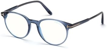 Amazon.com: Tom Ford Oval Eyeglasses TF5401 020 Transparent Gray