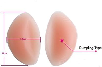 Happyi 1 Pairs Women's Bra Inserts Silicone Breast Enhancer Shaper Push up Bra Pads (Dumpling-Type)