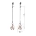 Teardrop Earrings Imitation Pearl Long Drop Dangle Earring for Women