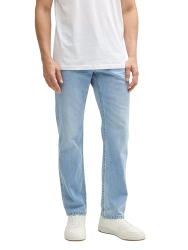 TOM TAILOR Jean Droit TTMARVIN pour Homme, 10117 - Denim délavé usé, 29W / 30L