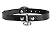 Strict Leather Unisex Leather Choker With O-ring, Small/Medium