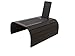 meistar Sofa Tray Table wth EVA Base and Cellphone Holder. Fits Over Square Chair arms. (Tobacco/Dark Brown)
