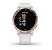 Garmin vivoactive 4S (Rose Gold/White Band) Fitness Smartwatch Power Bundle | 2019 Model | with HD Screen Protectors (x4) & PlayBetter Portable Charger | Spotify, Music, Garmin Pay, Menstrual Tracking