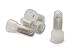 100 PCS Closed End Crimp Cap, Nylon Wire Connector, Tin-Plated Copper Core, CE1, 22-18 Gauge - UL Listed