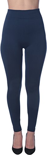 Active Club Women's Fleece Lined Leggings - Seamless High Waisted soft Brushed - Thumbnail 7