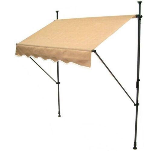 D&L Markise Klemmmarkise 350cm Balkonmarkise Sonnenschutz Handkurbel 56020 Einziehbar, Höhenverstellbar, manuell – Bild 4