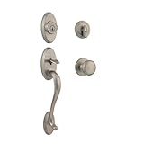 Kwikset Chelsea Single Cylinder Handleset w/Juno Knob featuring SmartKey in Satin Nickel