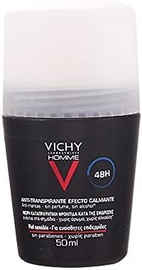 , Vichy Homme Desodorante Bola Pieles Sensibles, Roll On, 50 ml