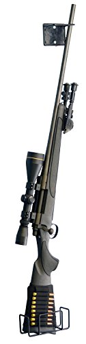 Pack of 2 Safety Solutions Gun Accessories Mount Anywhere Single Shotgun Rifle Vinyl Coated Metal Gun Rack (Hand made in USA) (Rifle Rack x2)