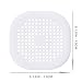 Bealife Shower Drain Hair Catcher Buthtub Silicone Drain Protector, Hair Stopper Shower Drain Cover with Sucker, Hair Trap Sink Strainer for Bathroom and Kitchen.(Grey/White)