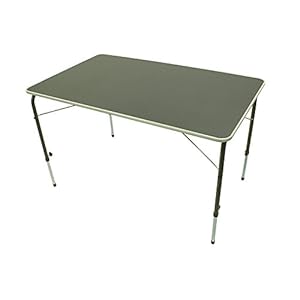 Portal Bob XL campingtafel, 115 x 70 cm, 4-6 personen, inklaptafel, tuintafel, reistafel, traploos verstelbaar
