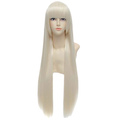 Cosplay Wigs Straight Long Blonde Golden Hair Full Wig Halloween Wigs Women