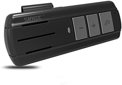 SUNITEC Car Bluetooth Speakerphones Hands-free Car Kit BC370B Multi-point Pairing Wireless In Car Speakerphones (Black)