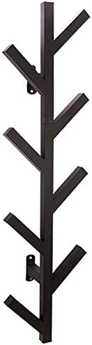 Coat rack Iron wall-Mounted Hall Tree With 8 Hooks Decoration Clothes Hanger Hat Holder Living Room, Bedroom Storage Organizer Black Branches