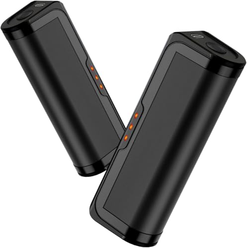 Jonwall Handwärmer Elektrisch 2Er-Pack, Tragbare Usb Handwärmer Wiederaufladbar Mit 3 Stufen Heizung, Schnelles Aufheizen Taschenwärmer Für Outdoor Camping Golf, Warmes Geschenk Für Frauen Männer