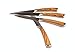 La Cote 4 Piece Steak Knives Set Japanese Stainless Steel Olive Wood Handle In Gift Box (4 PC Steak Knife Set - Olive Wood)