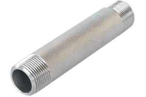 GUARDIAN 1" Inch x 4 1/2" Inch Pipe Nipple Stainless Steel 304 Threaded Male NPT Both Ends Schedule 40 (OD) 1.32" Inch ID 1.04 Inch Wall 0.14 Inch