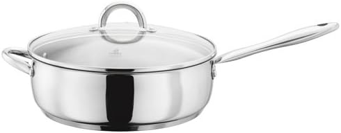 Judge Classic 28cm Saute Pan with Glass Lid, Silver