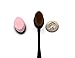 LittleBlack cosmetics 2 in 1 Oval Brush (Medium, Black) by LittleBlack cosmetics